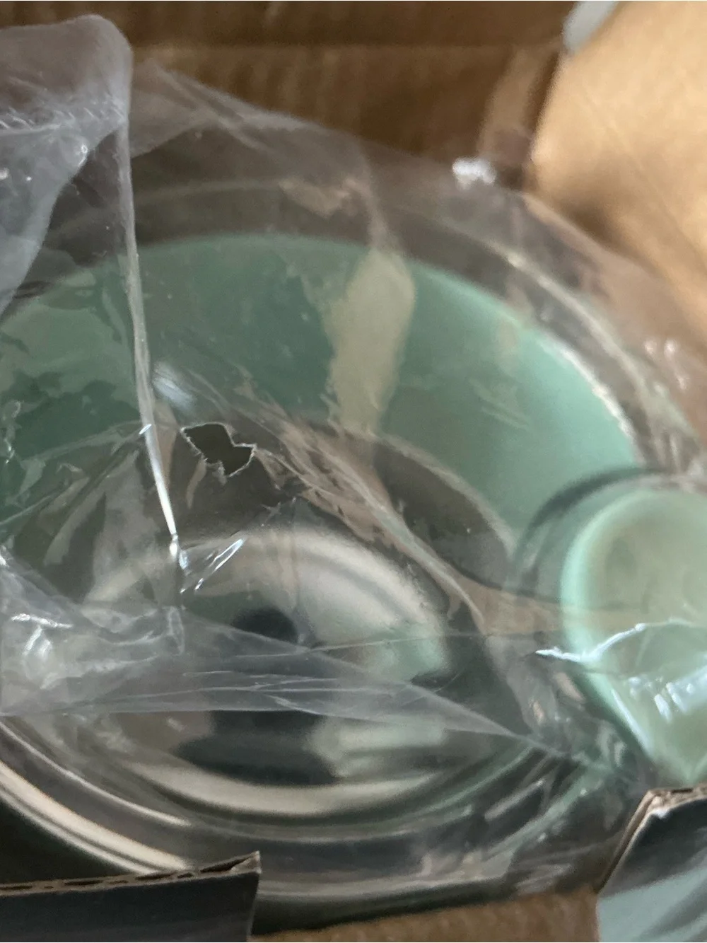 Bodum bistro electric blade coffee grinder in mint green